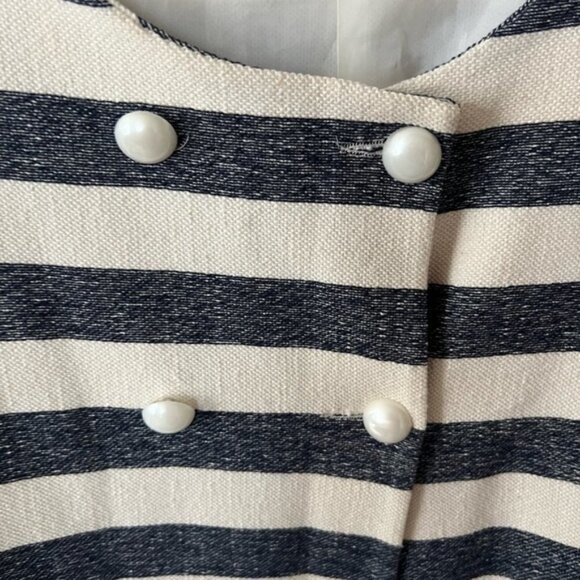 Striped Blazer with Pearl Detail - Picture 5 of 14